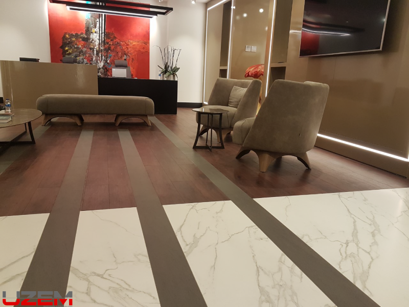 Agelles Institute Florya salon LVT zemin kaplama – estetik merkezi vinil zemin döşeme uygulaması